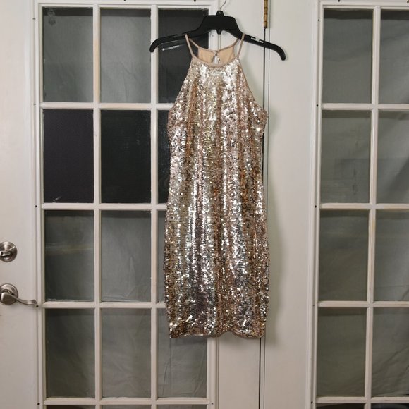 Sweethearts Dresses & Skirts - Sweethearts Gold Sequin Cocktail Party Dress